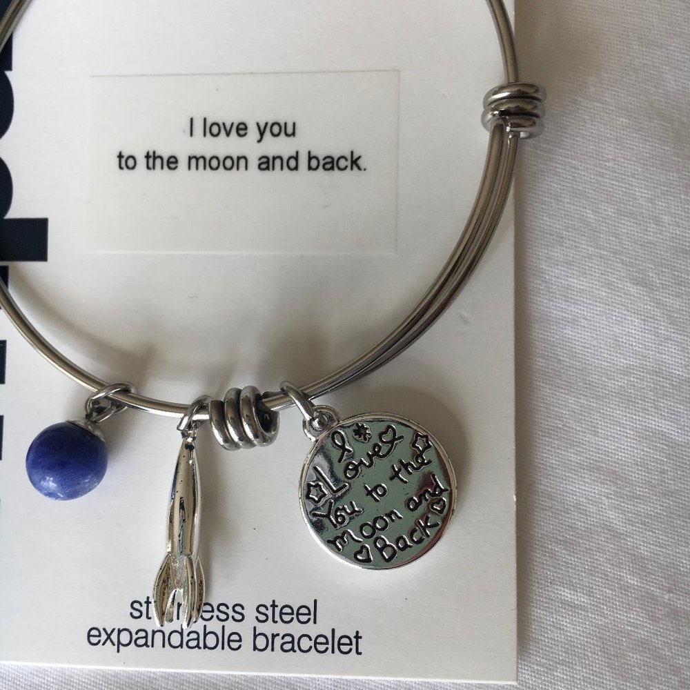 "I Love You to the Moon and Back" bracelet
